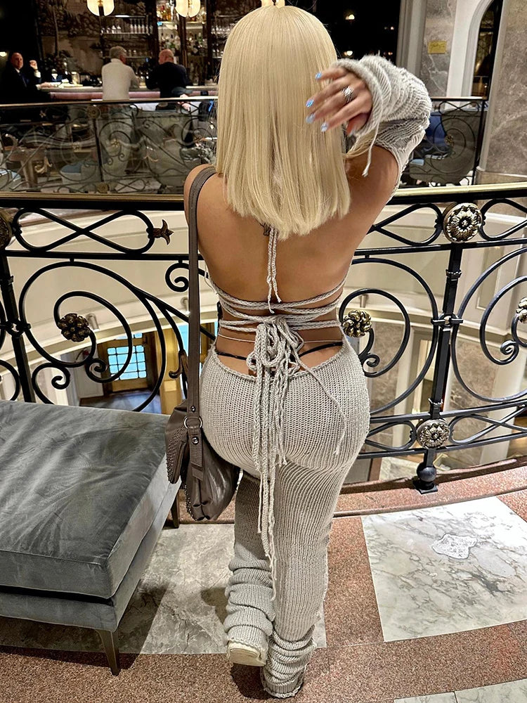 KNITTED BABE One Piece W/ Sleeves