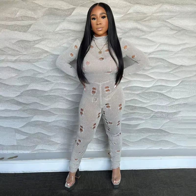 KNIT RIP BABE One Piece